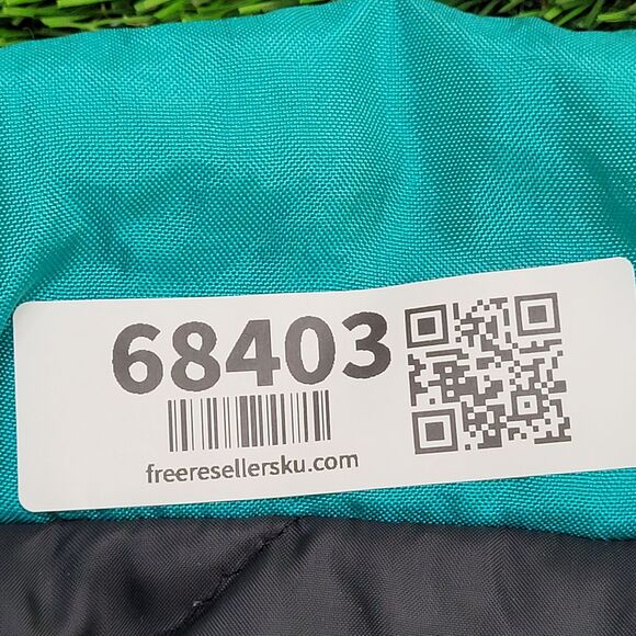 Vintage 80s MOD Jacket Womens Large 25x25 Turquoise - Picture 8 of 16